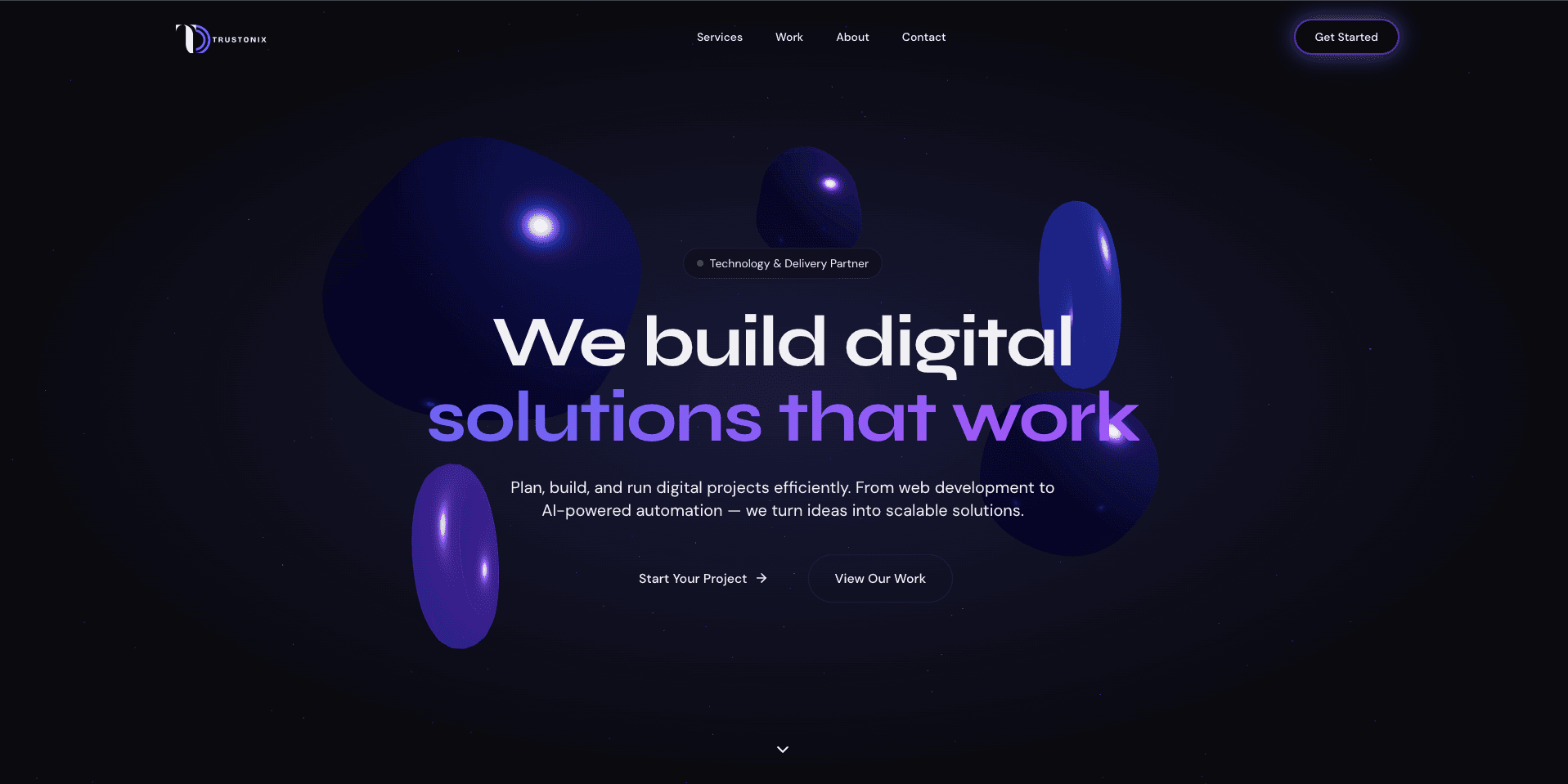 Trustonix website preview