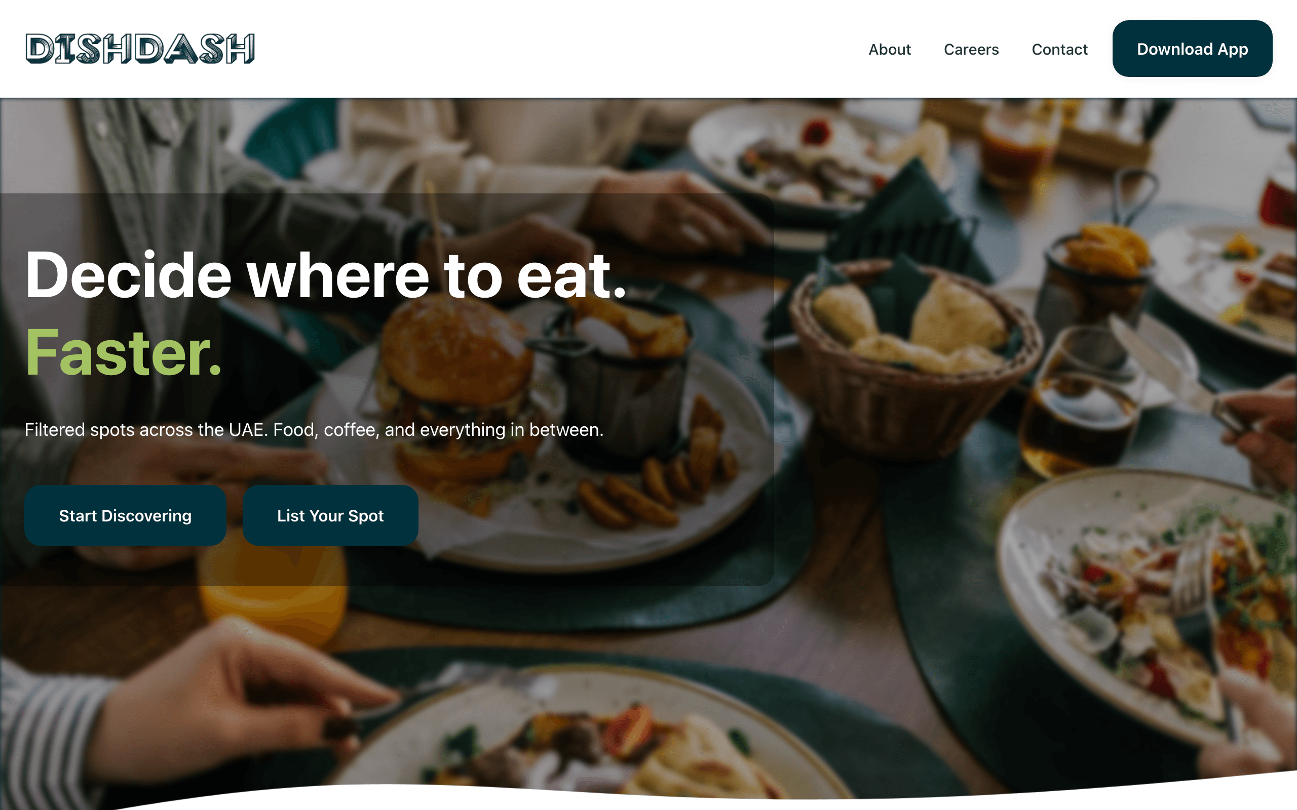 Dishdash food-tech consumer website